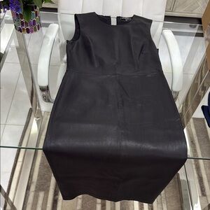 Saks Fifth Avenue Black Sheath Midi Dress